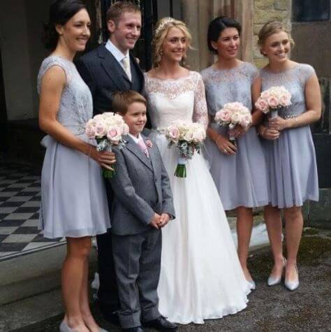 Adrian Trott daughter Laura Kenny and son in law Jason Kenny at their wedding.